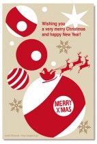 ビリヤード　クリスマスカード